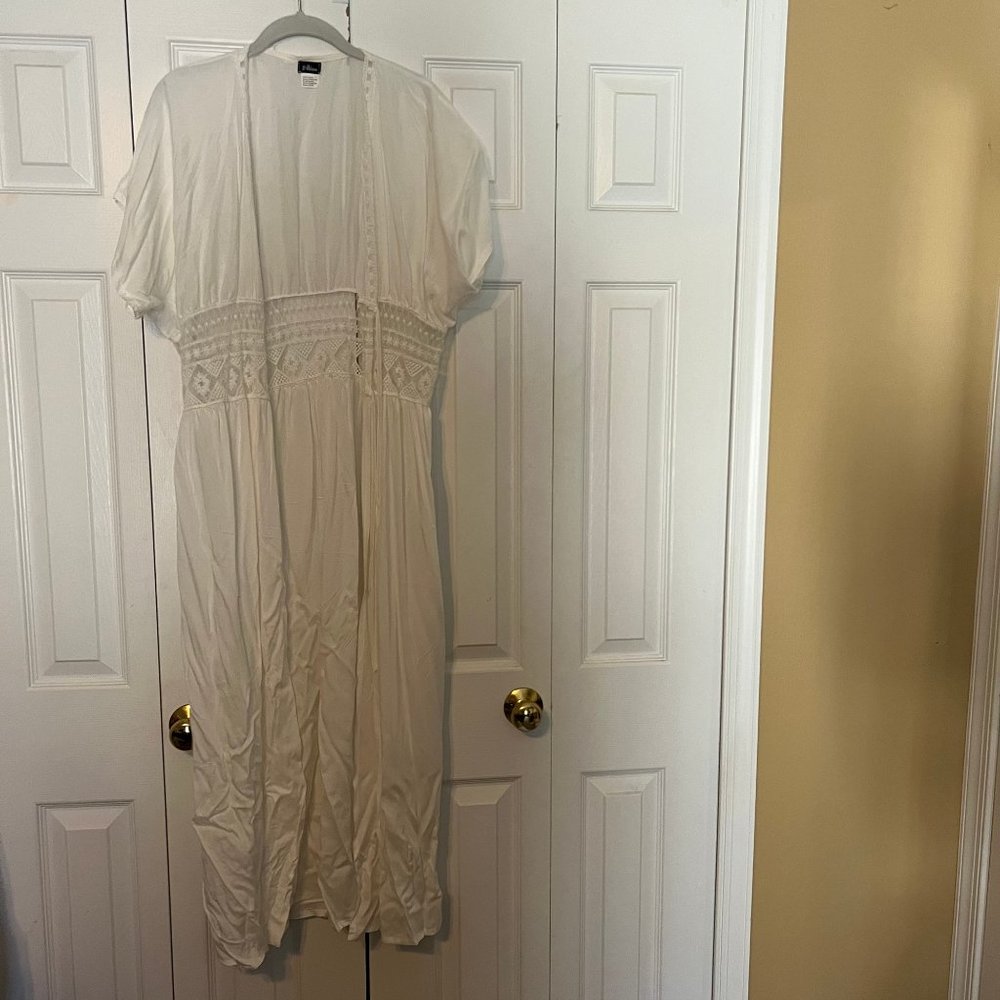 Sheer White Kimono-Cardigan